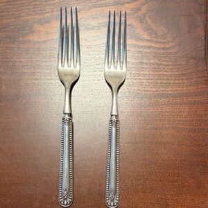 A. J. Jordan by R. Wallace Silver Pat 1899 1835 Silverplate Beaded Dinner Fork